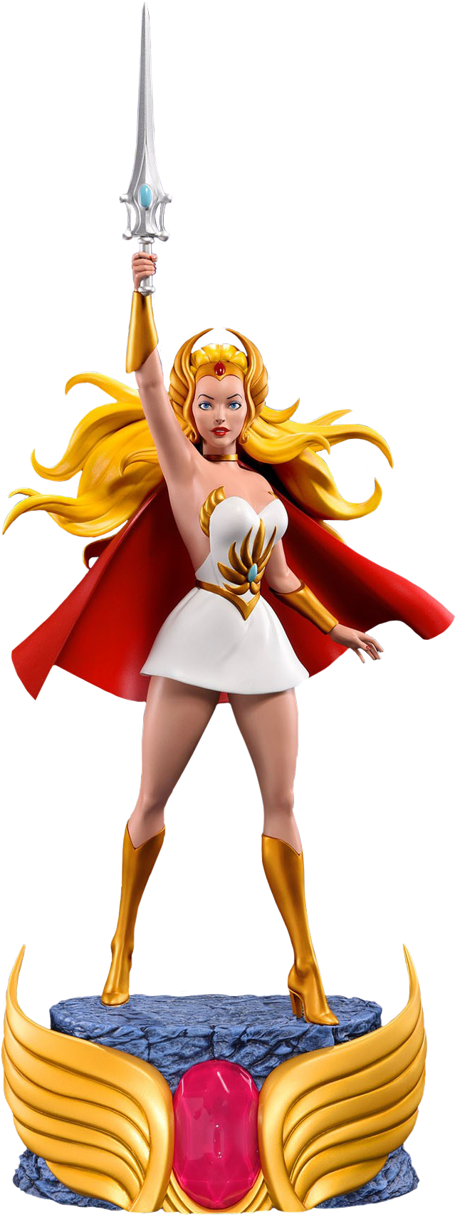 Masters Of The Universe She-ra 1/4 Scale Statue - She Ra Figure Png (704x1732), Png Download