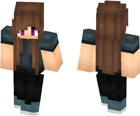 Cute Tumblr Girl - Babymetal Minecraft Skin (584x497), Png Download