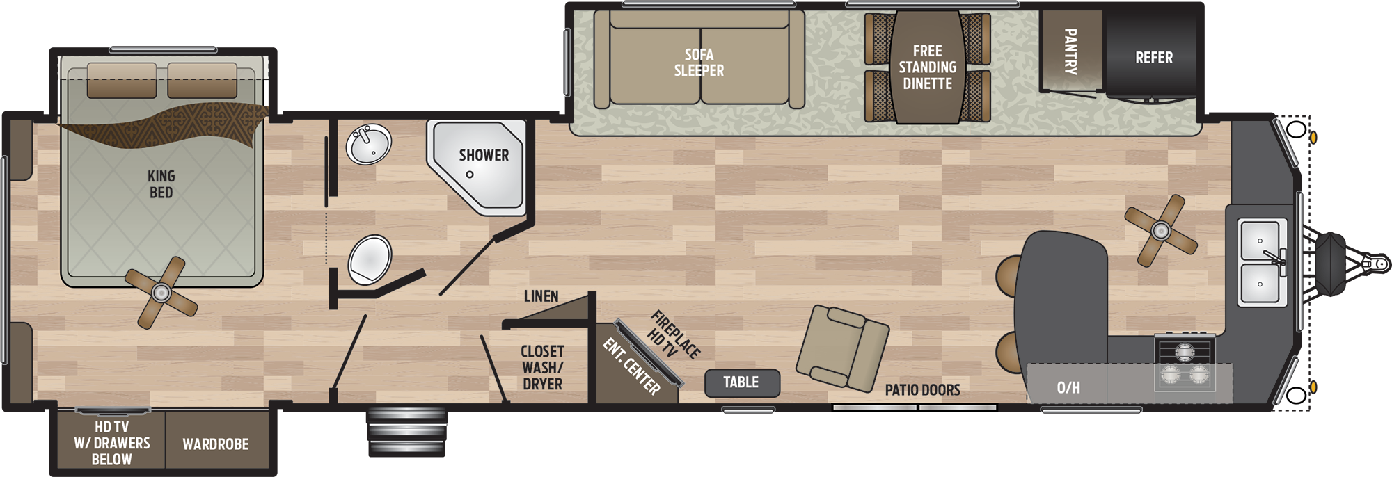 Residence 401fkss Destination Trailer - Residence 40fkss (2000x686), Png Download