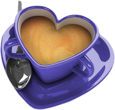 Heart Coffee Cup Png (440x444), Png Download