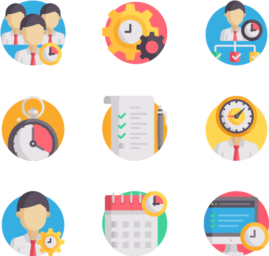 Time Management - Clock (600x564), Png Download