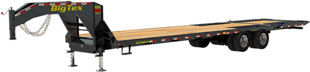 The 22gn Hd From Big Tex Trailers Is Simply The Best - Flatbed Truck (605x300), Png Download