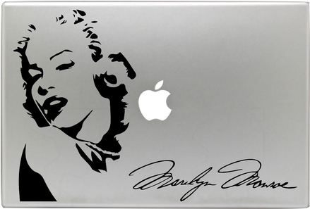 Marilyn Monroe Black And White Pop Art (500x406), Png Download
