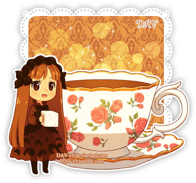 Original Drawn By Dav-19 - Chibi Anime Food Girls (700x651), Png Download