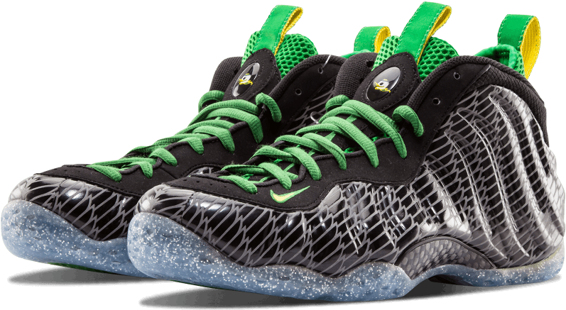 Nike Air Foamposite One Prm Uo Qs 'oregon Ducks' - Nike Mens Air Foamposite One Prm Uo Qs Oregon Ducks (1000x600), Png Download