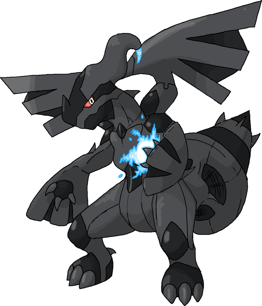 Zekrom Animation (900x1049), Png Download