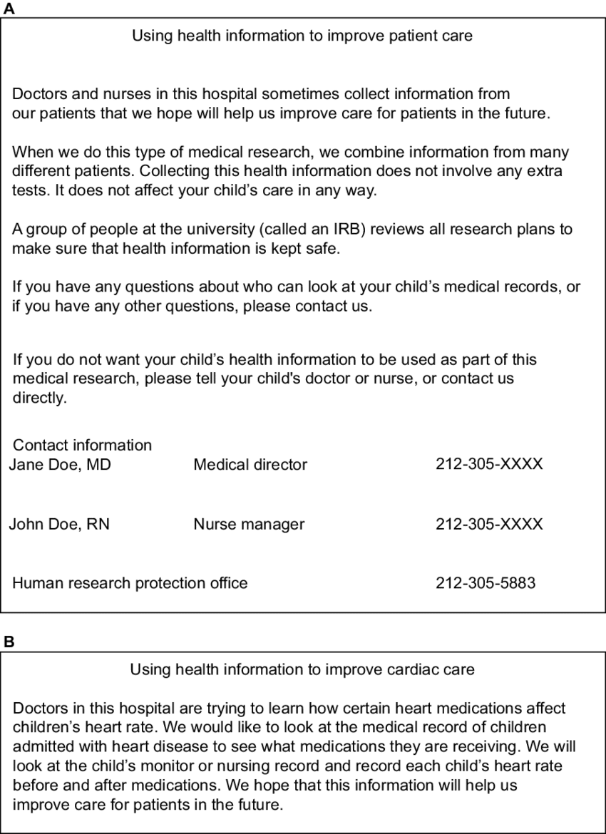 The Shown Information Was Printed On Hospital Letterhead, - Information (850x1170), Png Download