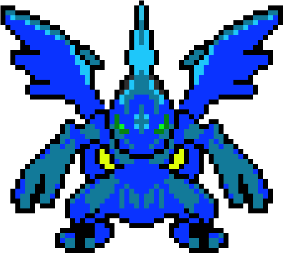 Zekrom Blue - Pokemon Zekrom Sprite (700x550), Png Download