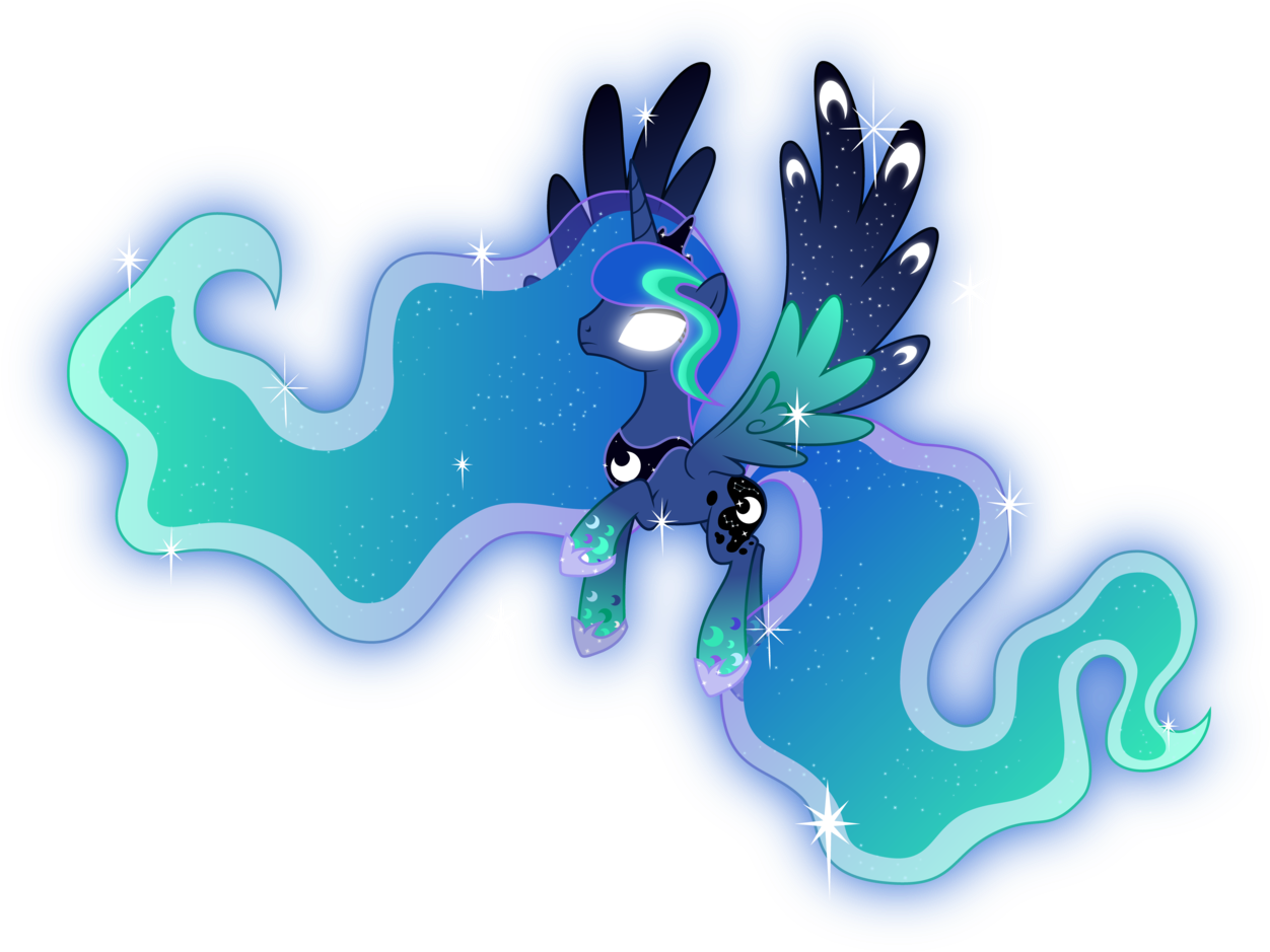 Zekrom 9, Princess Luna, Rainbow Power, Rainbow Power - Rainbow Power Princess Luna (1280x965), Png Download