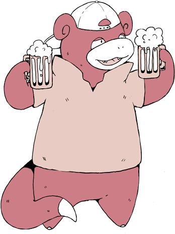 Source - Nastyjungle - Slowbro Evolution Ideas (374x478), Png Download
