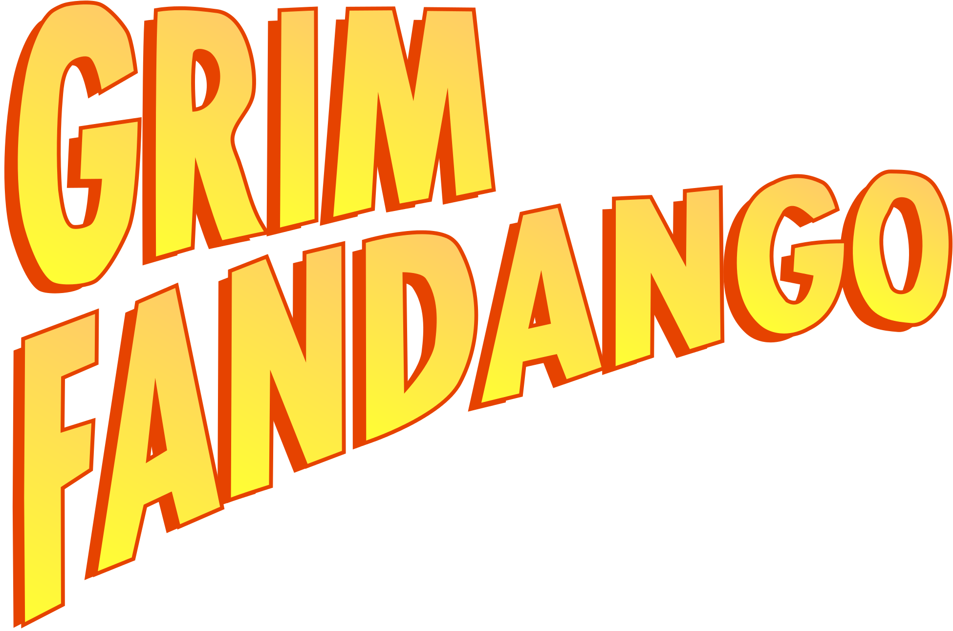 Open - Grim Fandango Logo (2000x1368), Png Download