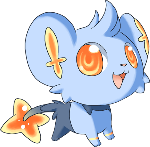 Baby Shinx - Pokemon Chibi Shinx (527x513), Png Download