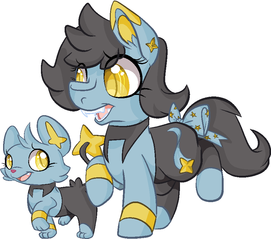 Paintsplatter, Pokémon, Ponified, Safe, Shinx, Video - Horse (903x800), Png Download