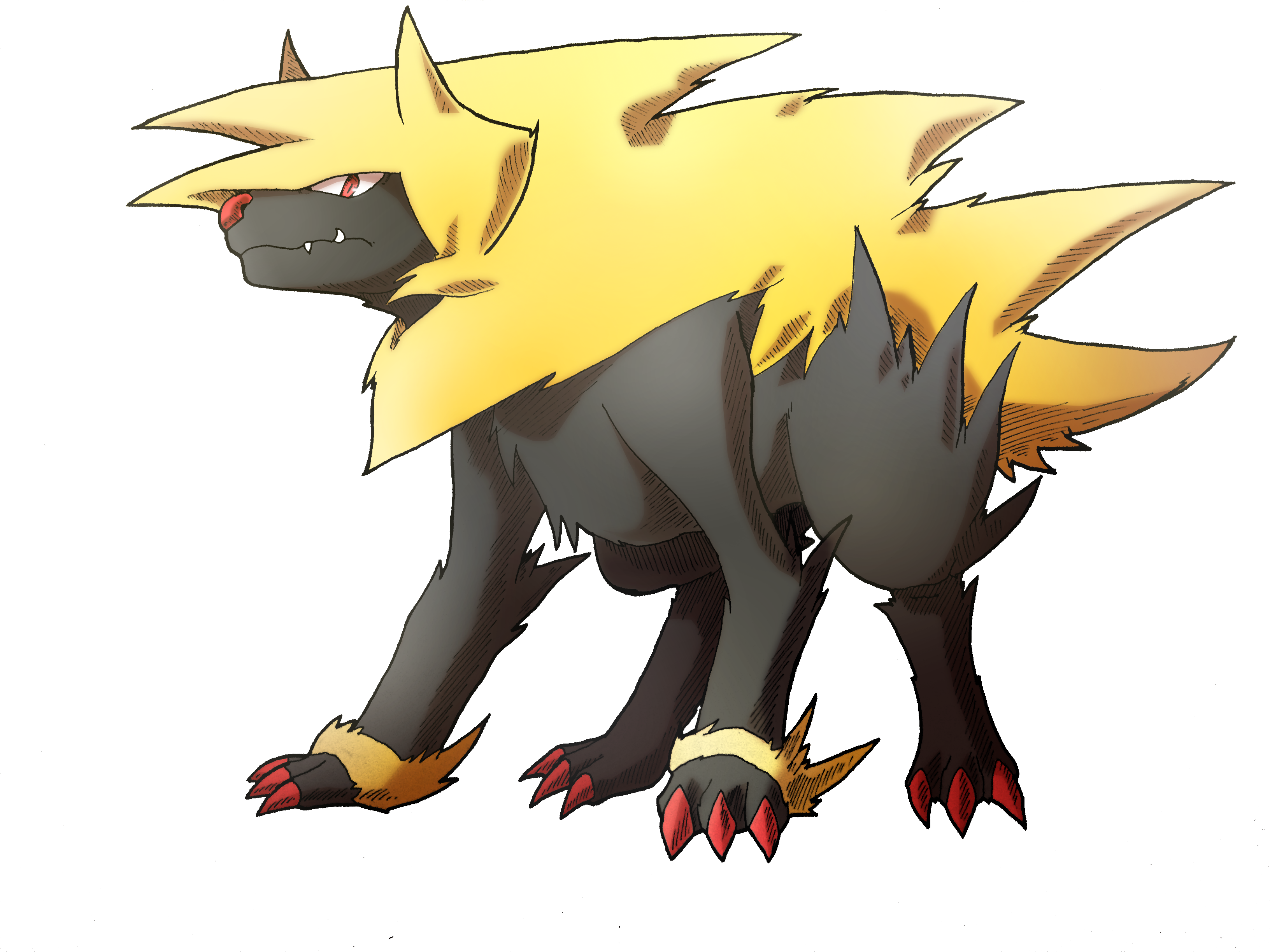 Image Result For Manectric Art Tattoos Pinterest Tattoo - Pokemon Shiny Mega Manectric (3264x2448), Png Download