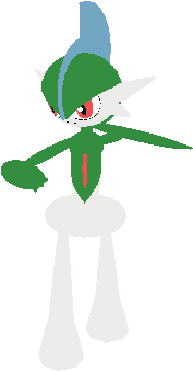 Gallade - Cartoon (375x375), Png Download