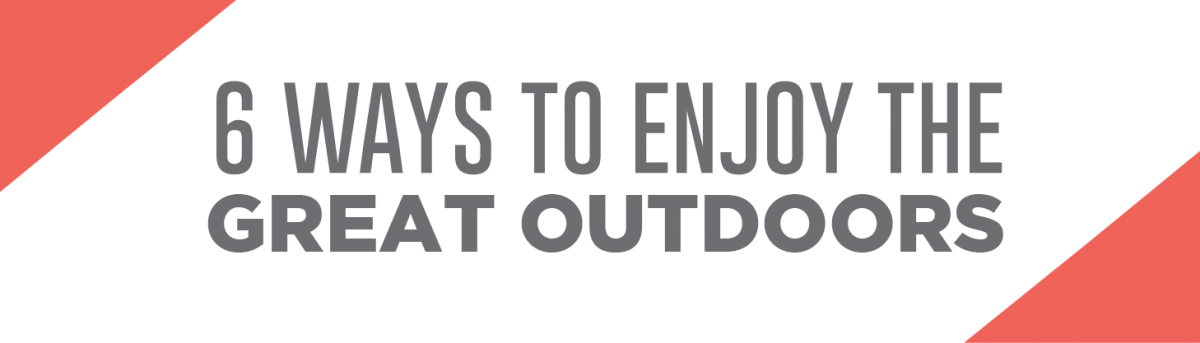6 Ways To Explore The Great Outdoors - Door (1200x343), Png Download