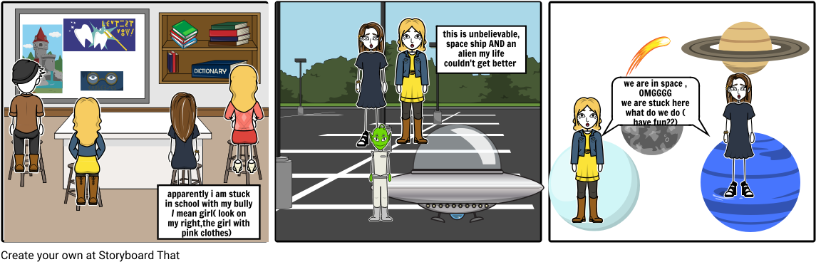 My Sci Fi Sttoryboard - Cartoon (1164x385), Png Download