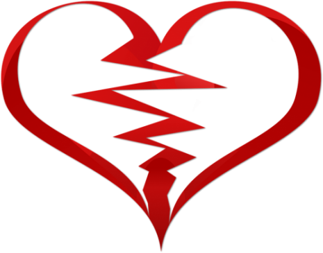 Emoticon De Un Corazon Roto Database Of Emoji - Corazon Roto Fondo Transparente (465x365), Png Download