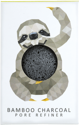 Rainforest Sloth Mini Charcoal Sponge - Konjac Sponge Company Sloth Bamboo Charcoal Pore Refiner (400x400), Png Download