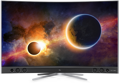 Compare 65" Curved 4k Quhd Tv - Tcl U55x9006 (490x330), Png Download
