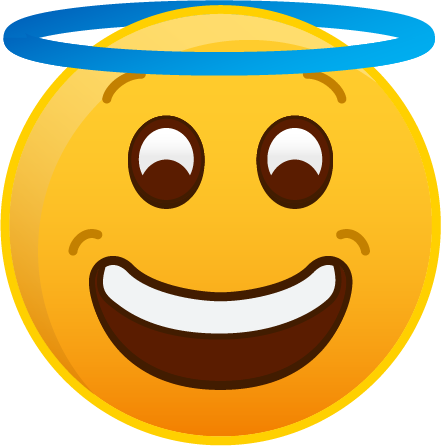 Angel Emoji - Emoji (441x446), Png Download