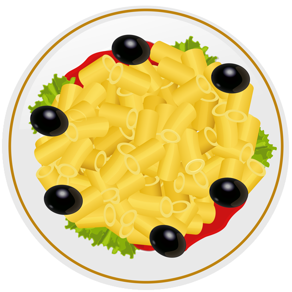 Pasta Png Clip Art Image Gallery Yopriceville - Plate Of Food Clip Art (600x600), Png Download