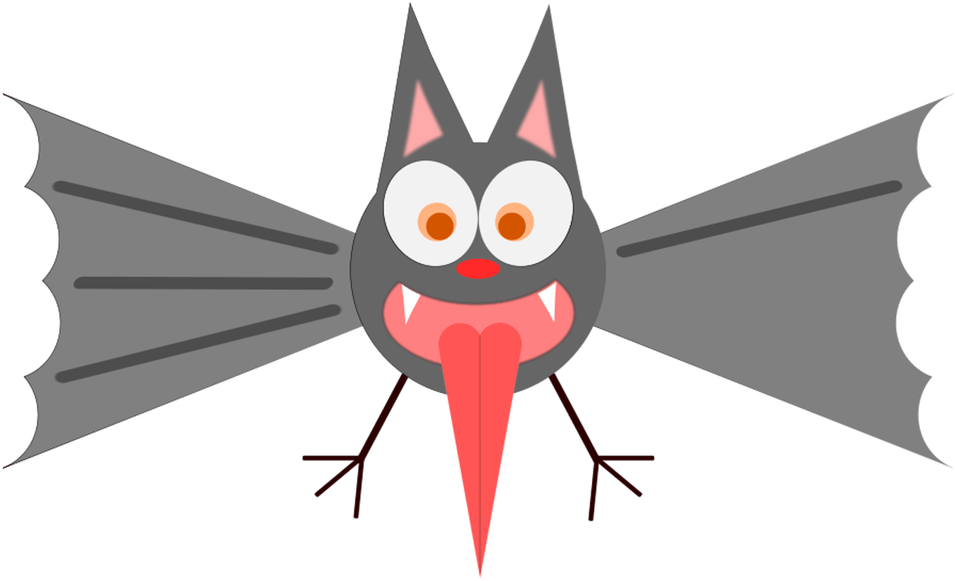 Vector Clipart Bat - Vampire Bat 1 25 Magnet (900x637), Png Download
