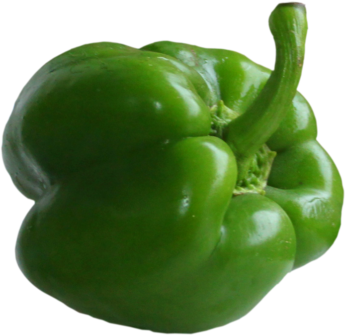 Pepper Clipart Green Vegetable - Green Pepper Png (730x703), Png Download