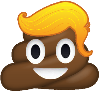 Donald Style Emoji Png Free Icons And - Poop Emoji Donald Trump (432x432), Png Download
