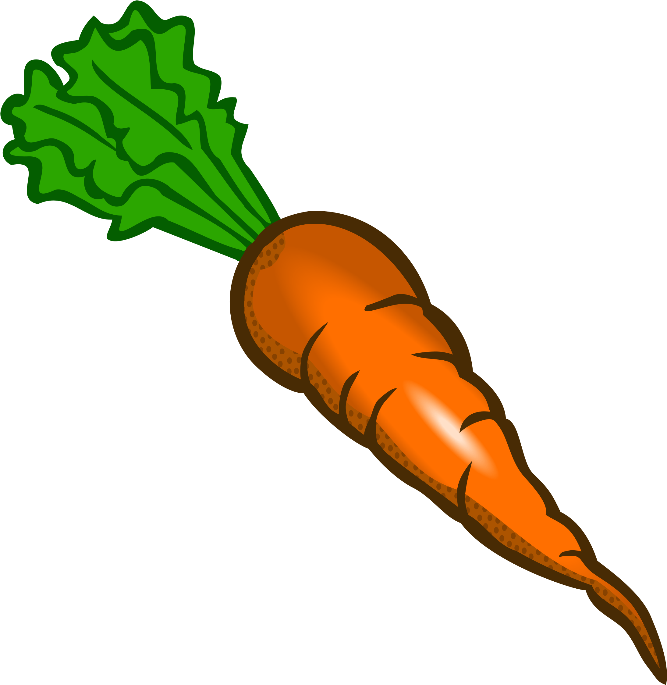 Orange Carrot Cliparts Png - Clip Art Of Carrot (2342x2400), Png Download