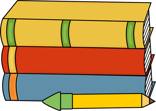 Pencil And Book Clipart Free Images - Book Clipart (500x358), Png Download