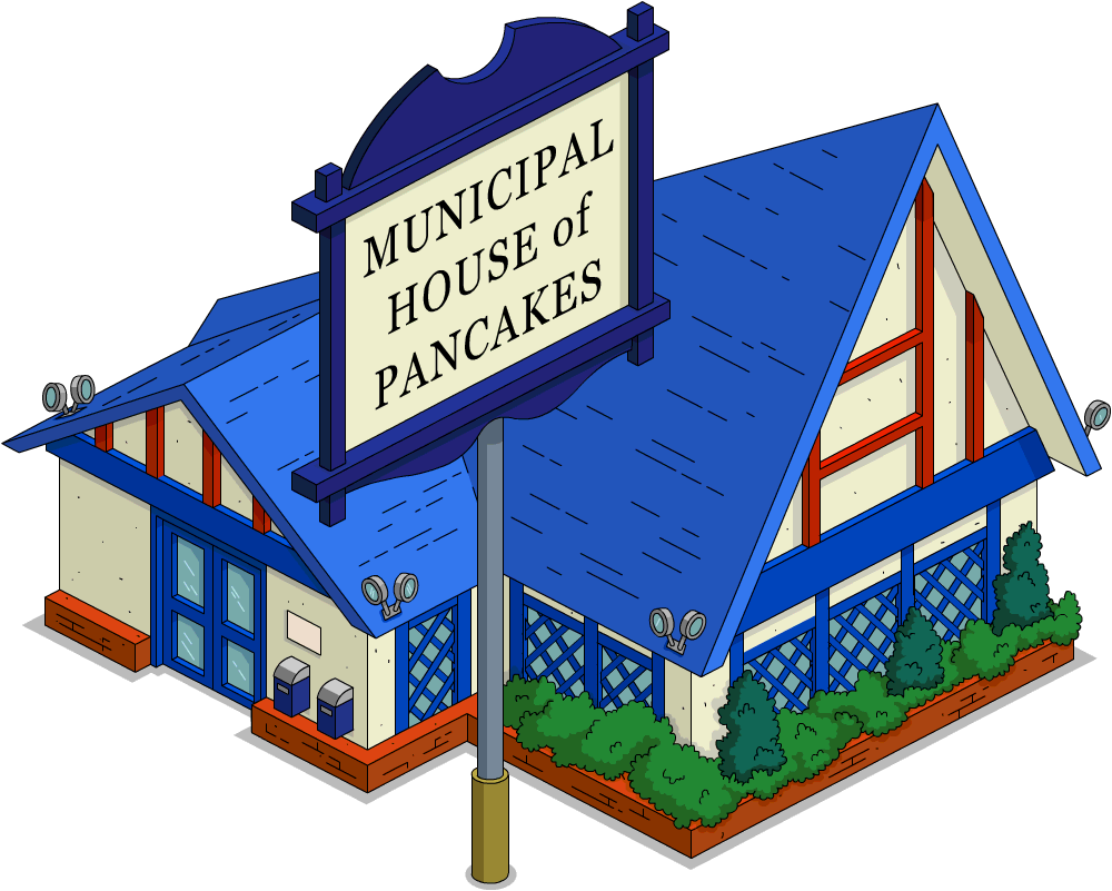 Tapped Out Municipal House Of Pancakes - Portable Network Graphics (1000x801), Png Download