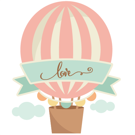 Scrapbook Cut File Cute Files For Silhouette - Vintage Hot Air Balloon (432x432), Png Download