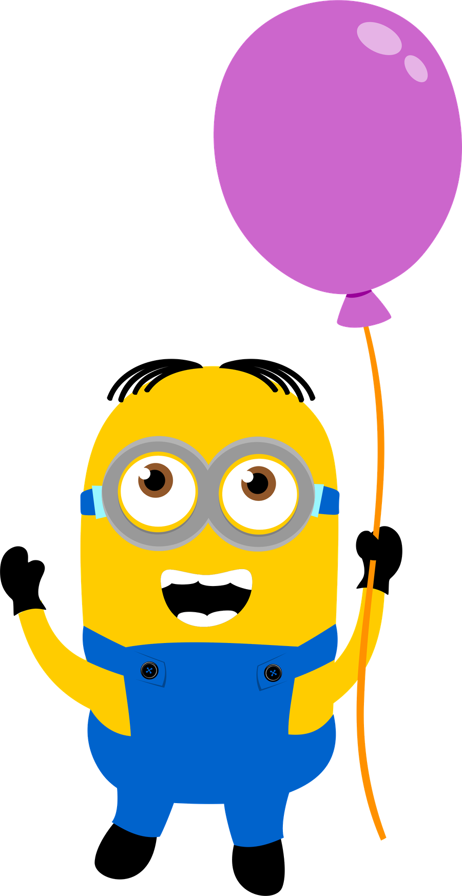 Minion Clipart Thanks - Happy Birthday Minions Png (900x1746), Png Download