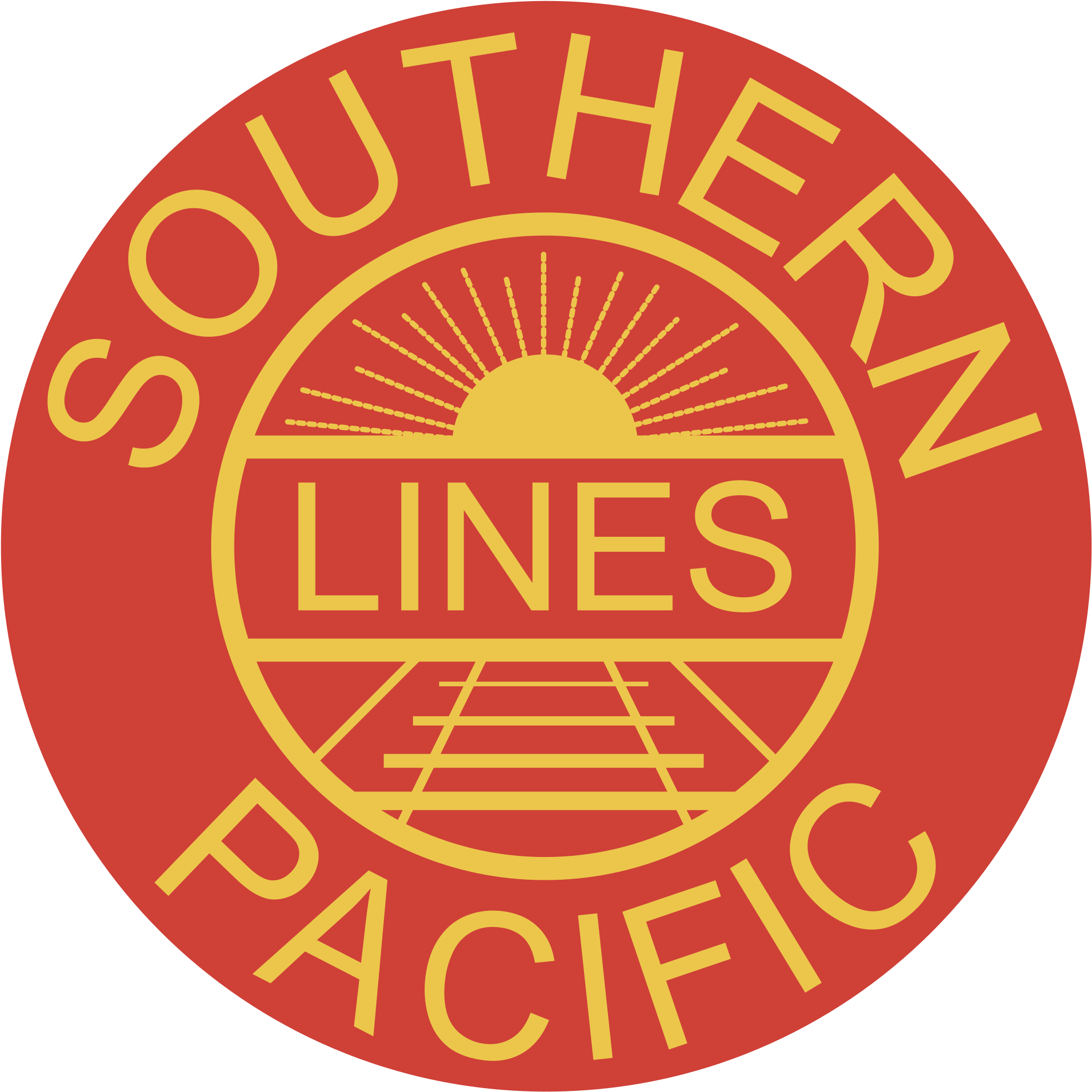 Southern Pacific Lines Logo Png Transparent - Southern Pacific Transportation Company (2400x2400), Png Download