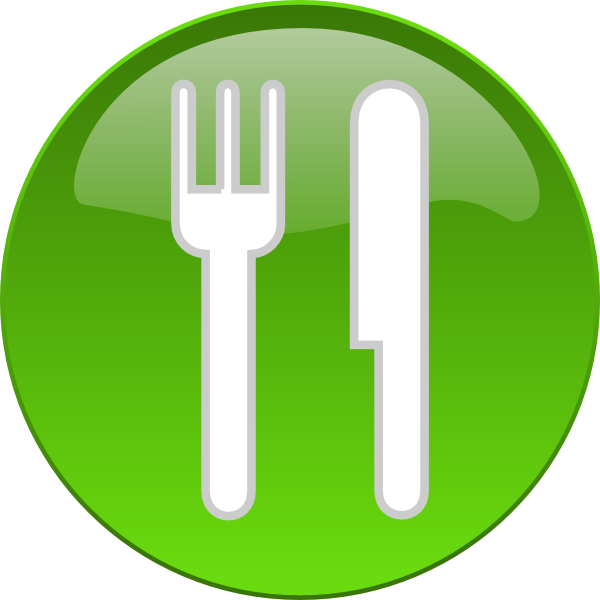 How To Set Use Food Dining Button Svg Vector (600x600), Png Download