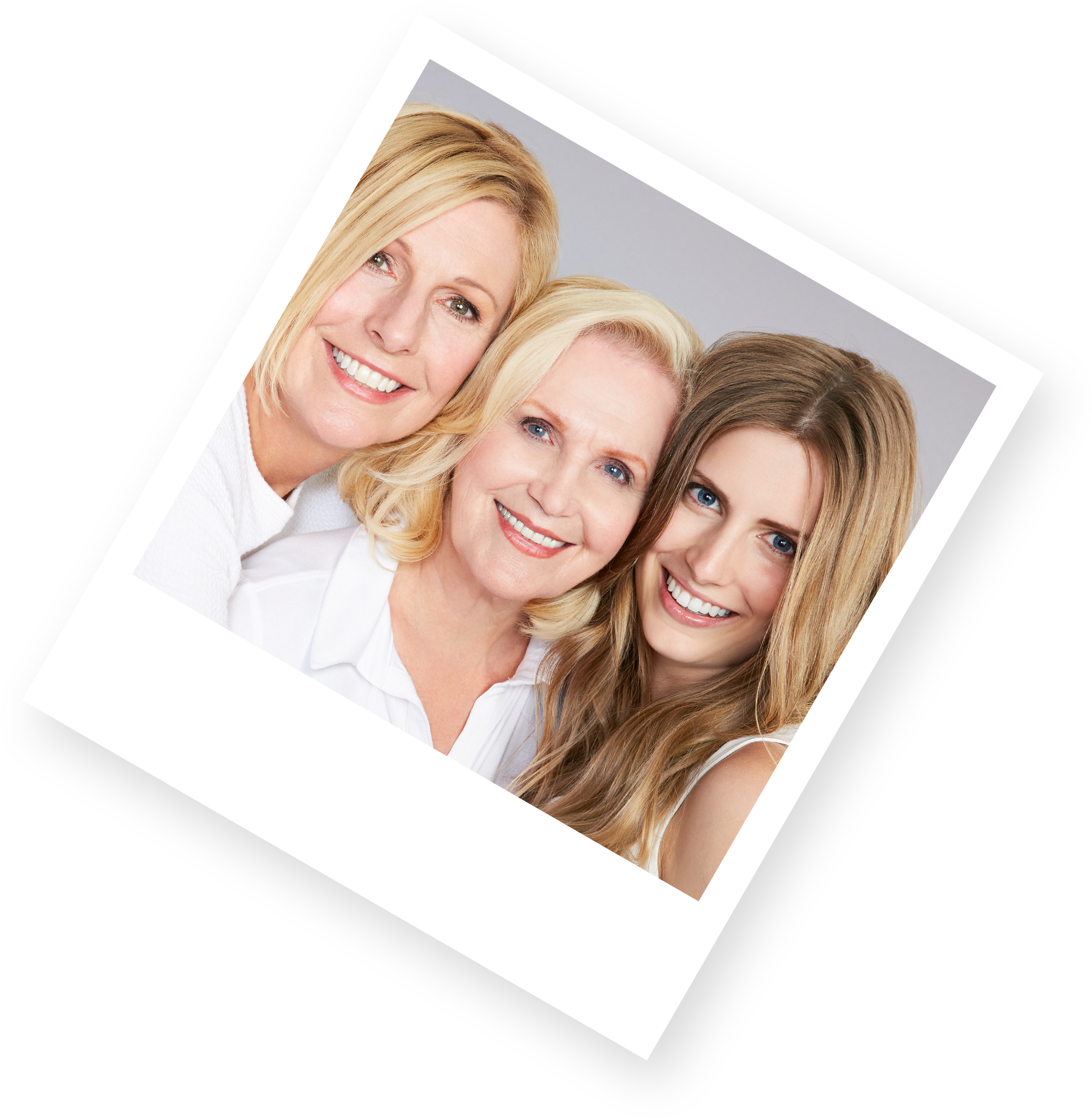 Photograph Of Three Women With Blonde Hair - Blond (2196x2327), Png Download