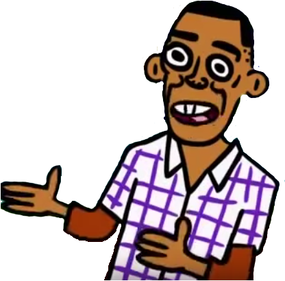 File - Angry Obama - Png (425x418), Png Download