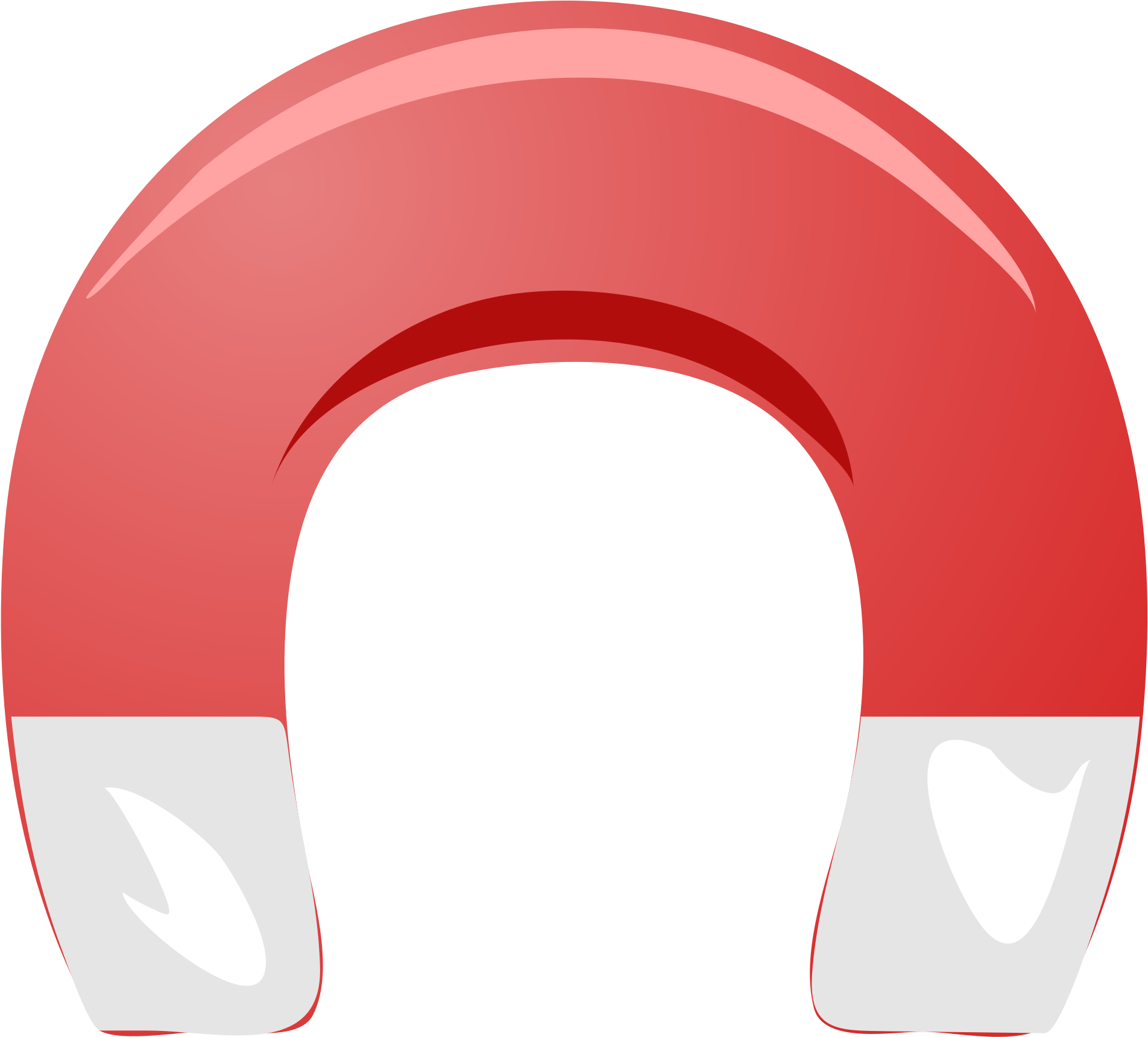 Horseshoe Magnet Png Image Background - Magnet Clip Art Png (2000x1820), Png Download