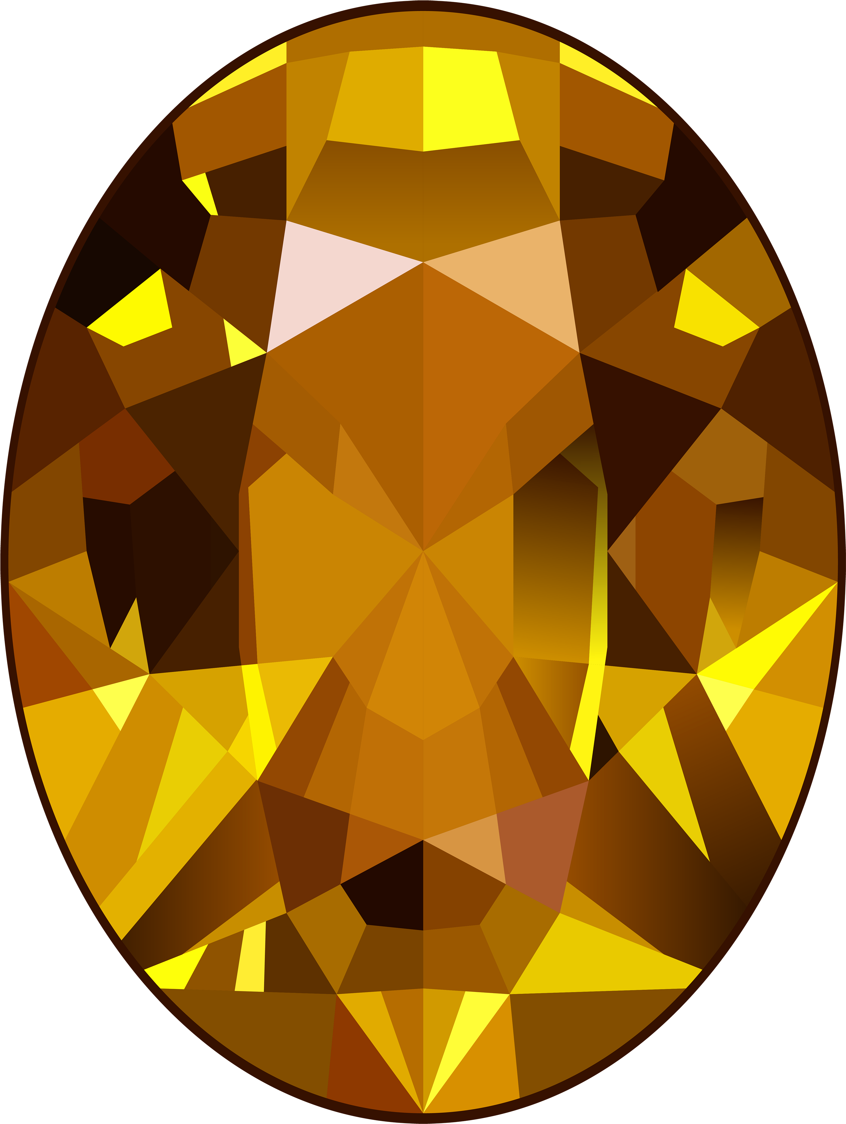 Crystal Clipart Yellow Gem - Topaz Clipart (3008x4000), Png Download