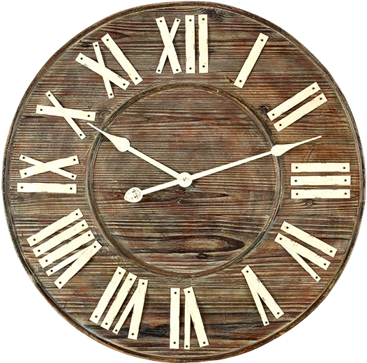 Vintage Clock Png Pic - Black Clock (600x600), Png Download