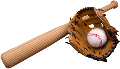 Baseball Bat And Glove - Baseball Bat And Glove Clipart (400x400), Png Download