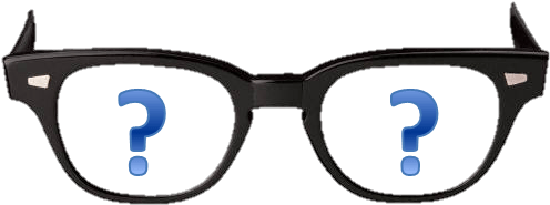 Glasses With Question Marks - Different Types Of Frames For Spectacles (600x312), Png Download