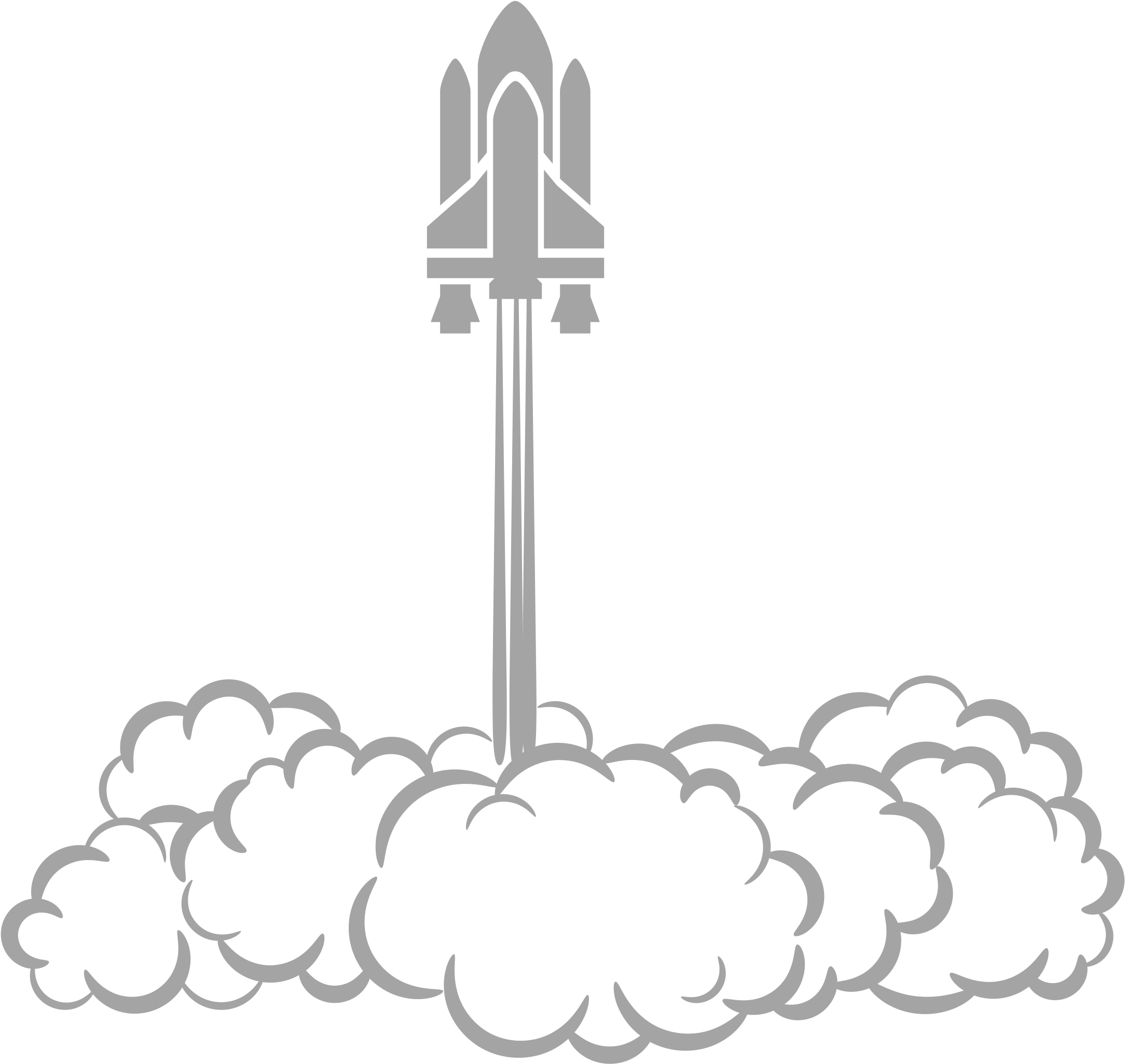 Space Big Image Png - Rocket Take Off Clipart (2400x2261), Png Download