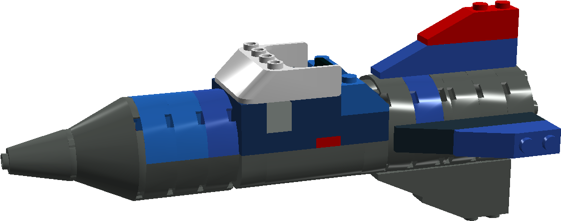 Blue Classic Rocket - Rocket (1271x877), Png Download