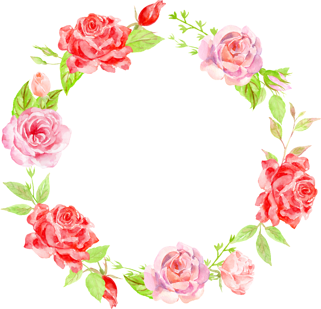 Fresh Flower Vine Head Decoration Vector - Design (1024x985), Png Download