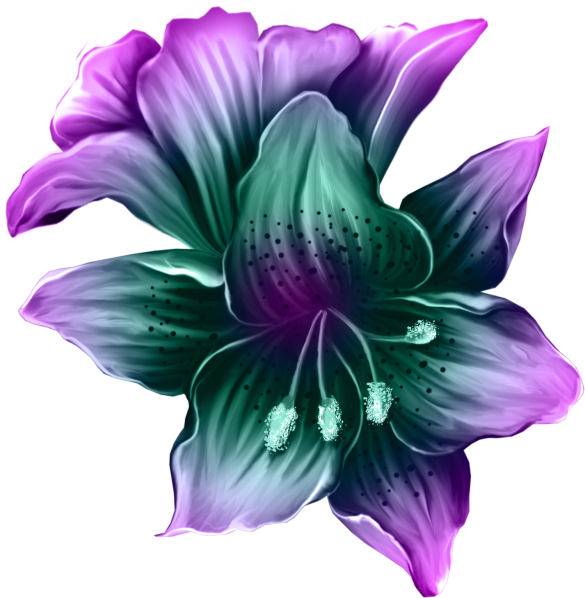 Clip Art Download Amaryllis Drawing Purple Lily Flower - Swan Decoupage (585x598), Png Download