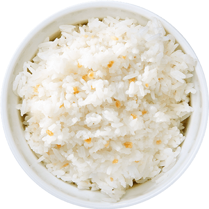 Garlic Rice - Rice Bowl Top View Png (600x600), Png Download