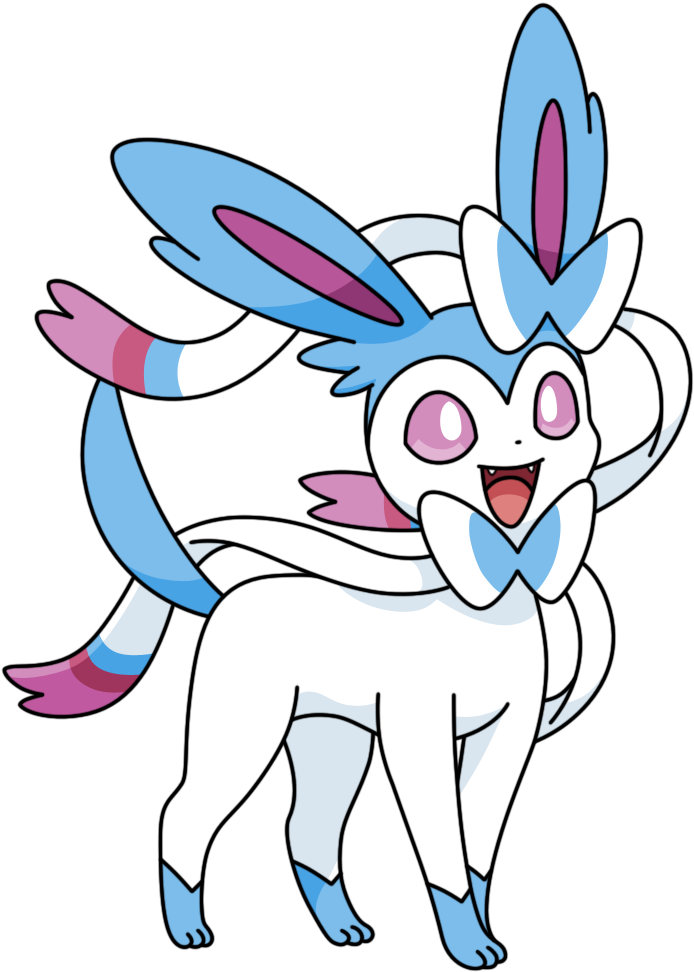 Png - Sylveon Shiny (700x1000), Png Download