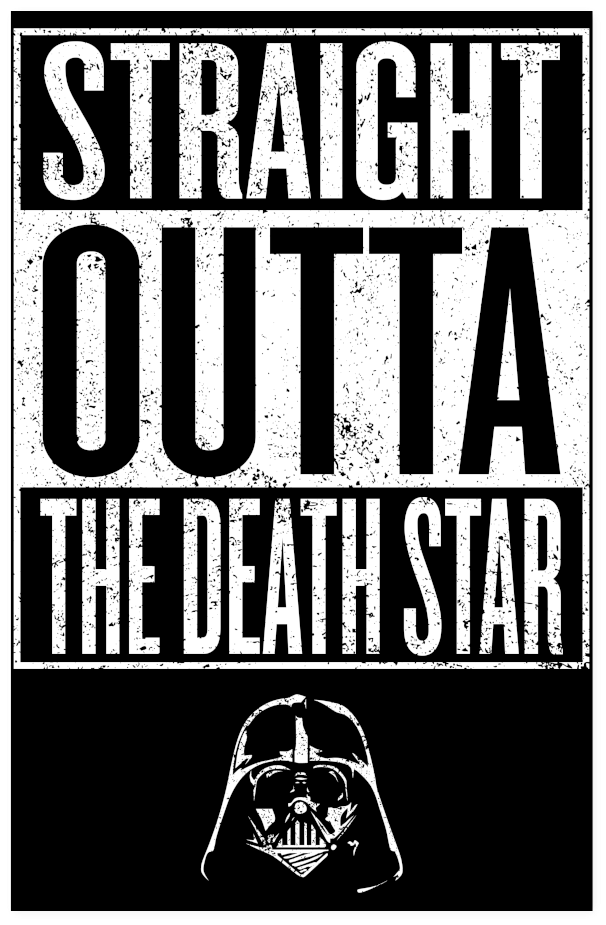 Straight Outta Death Star Poster - Straight Outta Schwifty Rick And Morty Hoodie Hooded (1024x1024), Png Download